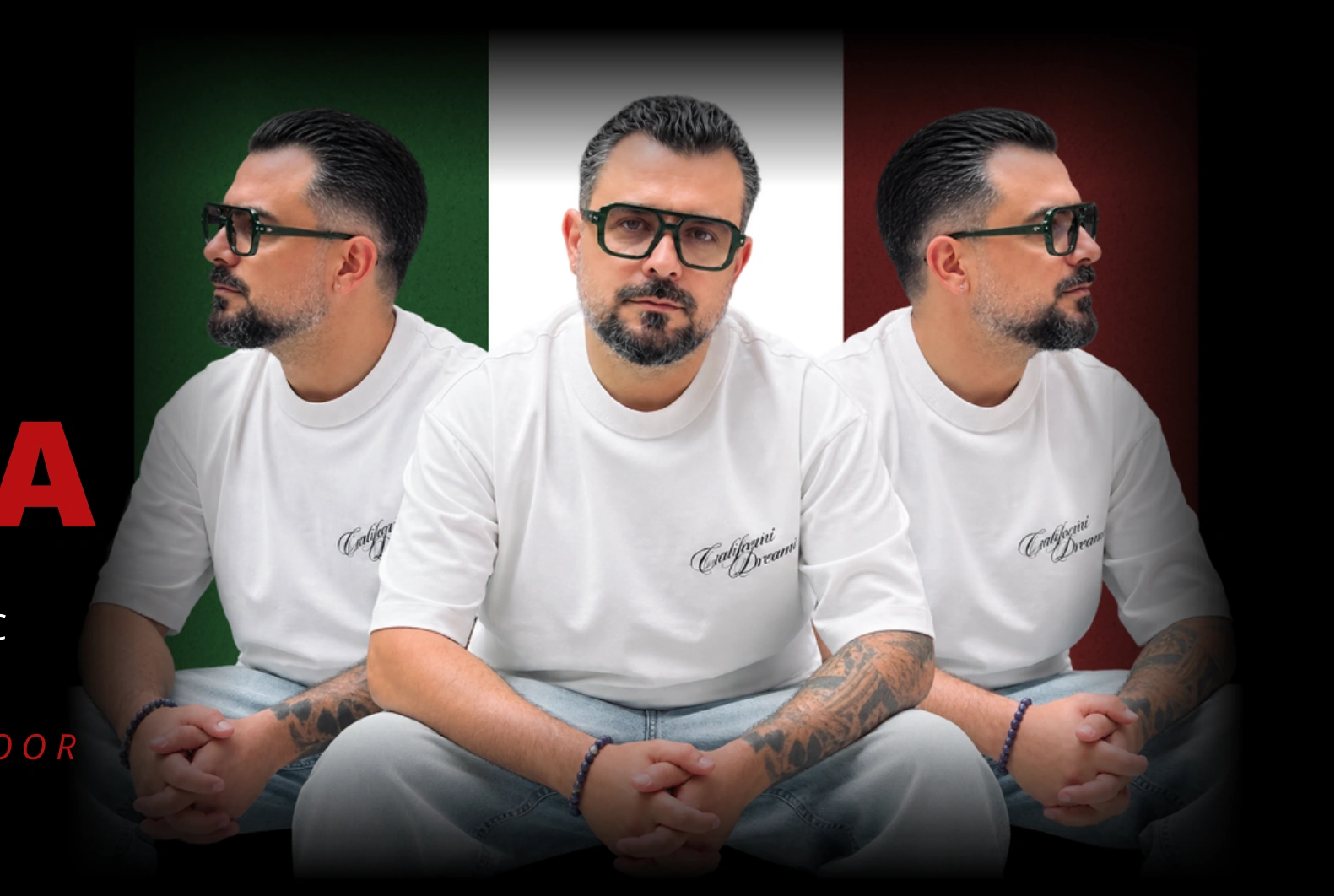 Joey Seminara, three portrait composition